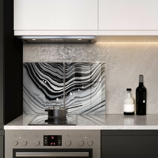 Protector pared cocina Abstracción de tinta