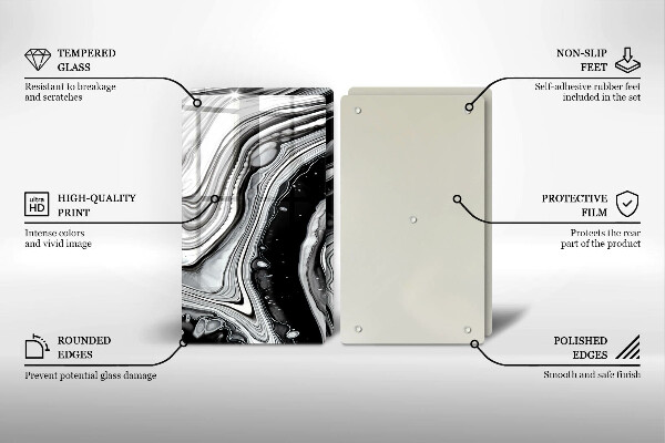 Protector pared cocina Abstracción de tinta