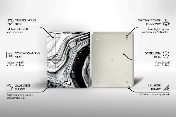 Protector pared cocina Abstracción de tinta