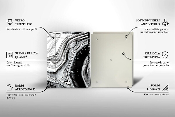 Protector pared cocina Abstracción de tinta