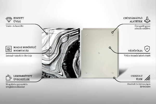 Protector pared cocina Abstracción de tinta