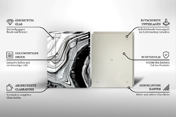 Protector pared cocina Abstracción de tinta