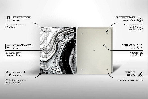 Protector pared cocina Abstracción de tinta