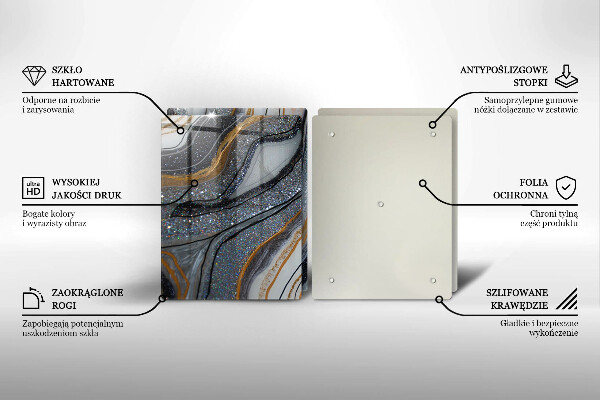 Protector pared cocina Roca con oro