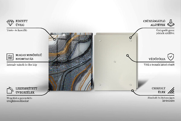 Protector pared cocina Roca con oro