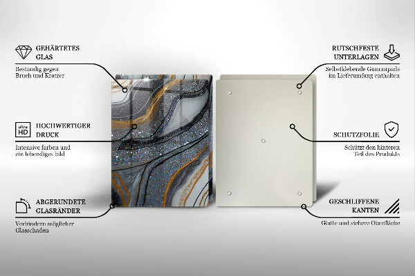 Protector pared cocina Roca con oro