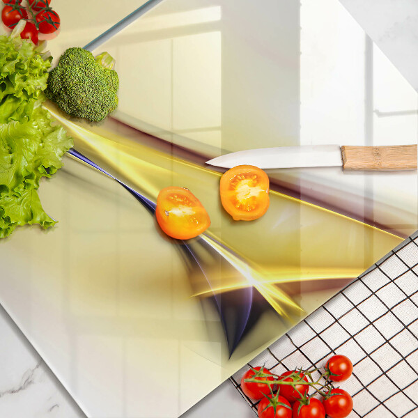 Protector pared cocina Líneas abstractas de luz