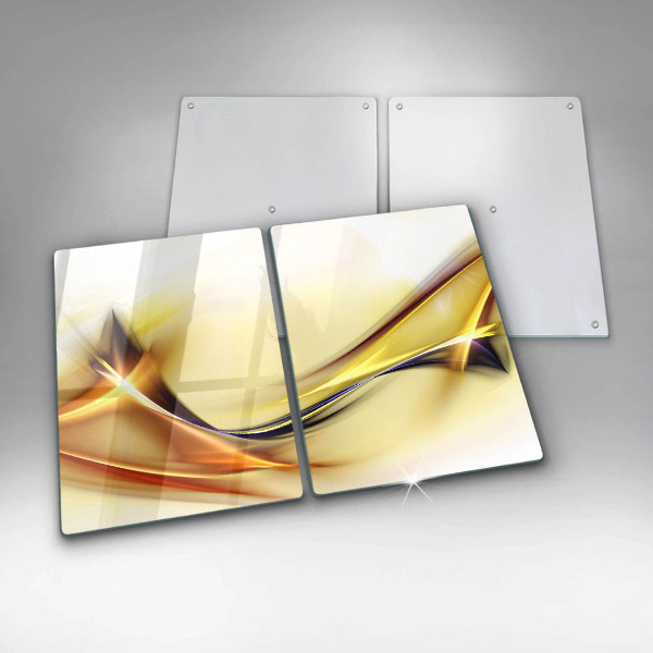 Protector pared cocina Líneas abstractas de luz