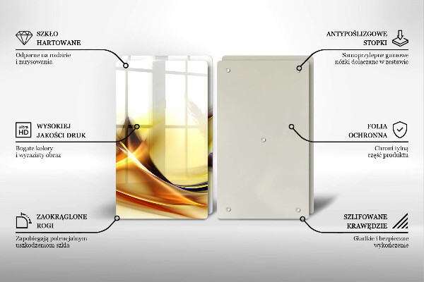 Protector pared cocina Líneas abstractas de luz