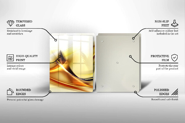 Protector pared cocina Líneas abstractas de luz