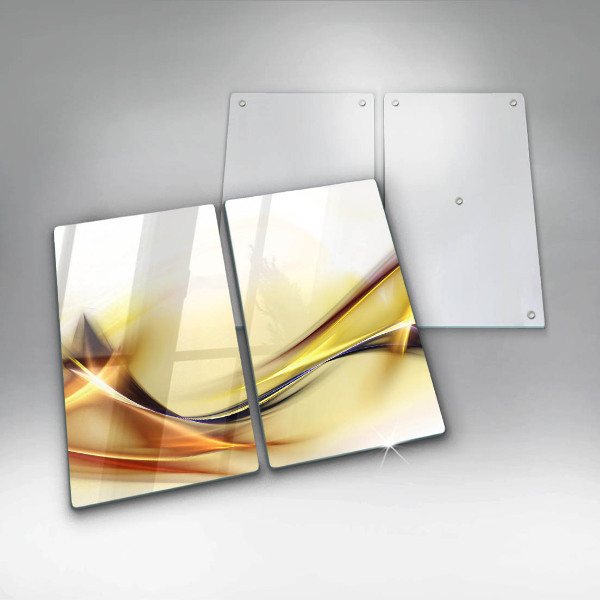 Protector pared cocina Líneas abstractas de luz