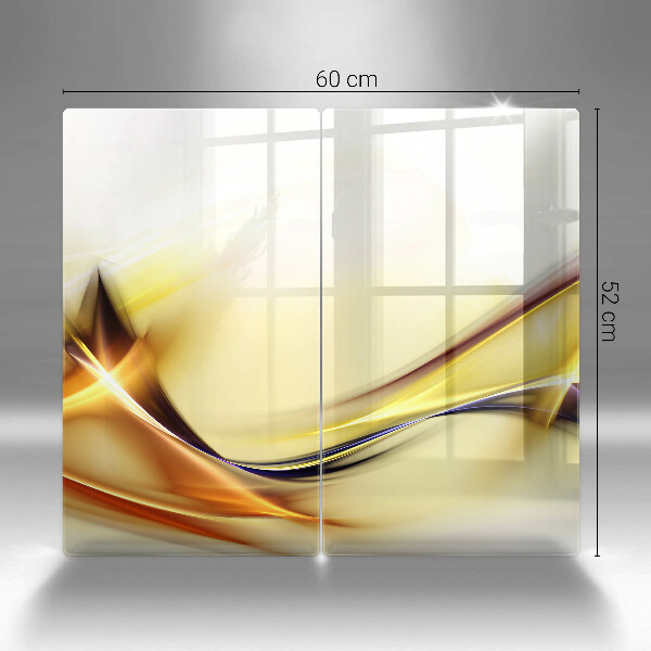 Protector pared cocina Líneas abstractas de luz