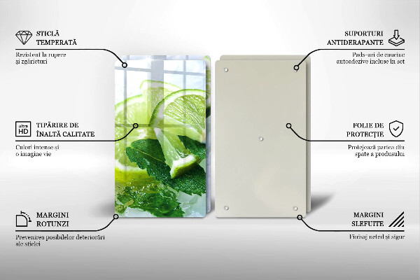 Protector pared cocina Lima menta y hielo