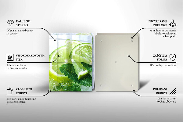Protector pared cocina Lima menta y hielo