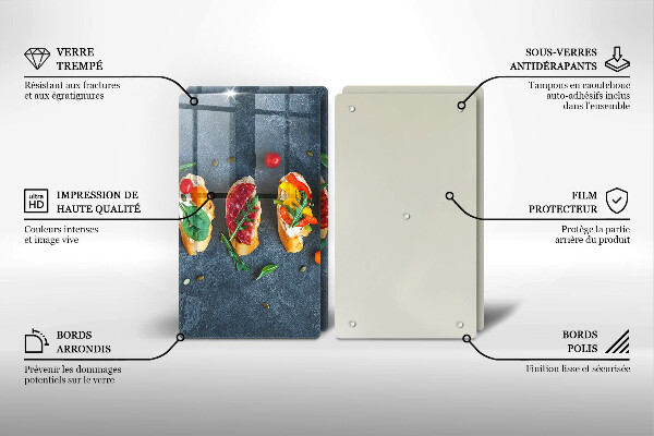 Protector pared cocina Sándwiches coloridos