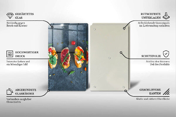 Protector pared cocina Sándwiches coloridos