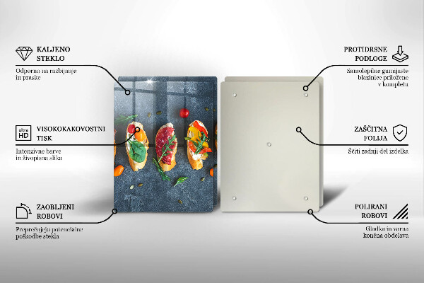 Protector pared cocina Sándwiches coloridos