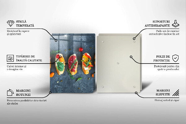 Protector pared cocina Sándwiches coloridos