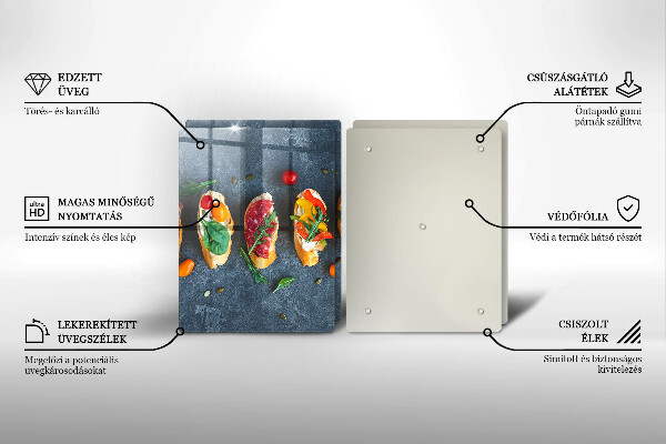 Protector pared cocina Sándwiches coloridos