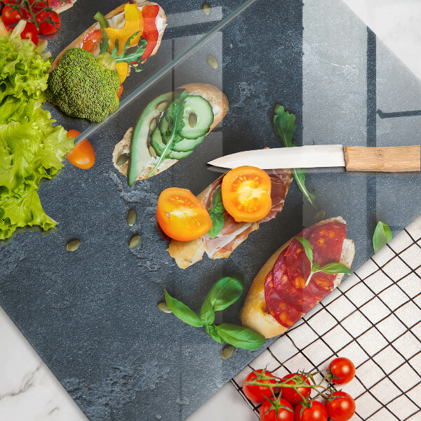 Protector pared cocina Sándwiches coloridos