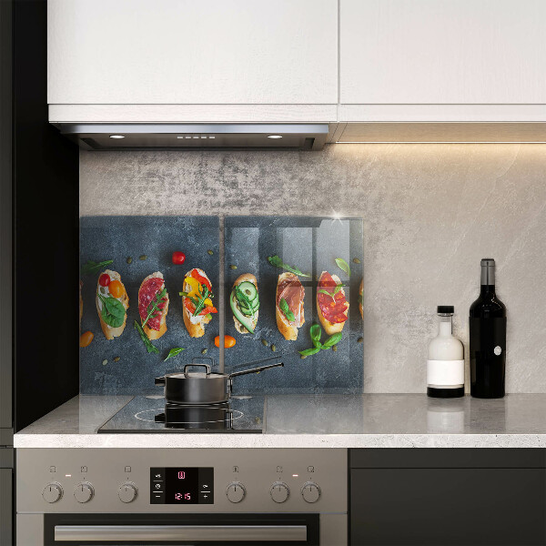 Protector pared cocina Sándwiches coloridos