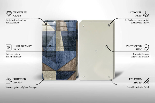 Protector pared cocina Abstracción geométrica