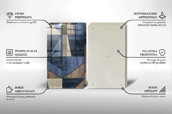 Protector pared cocina Abstracción geométrica