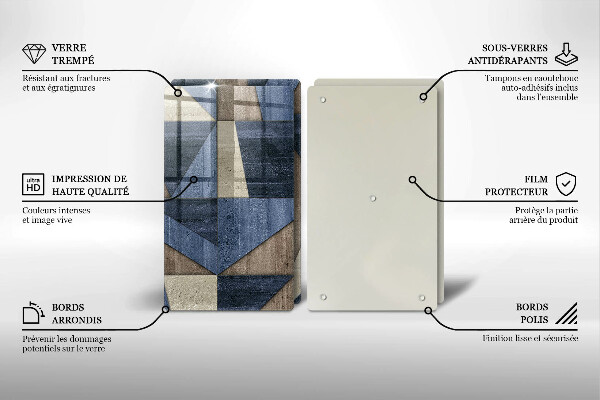 Protector pared cocina Abstracción geométrica