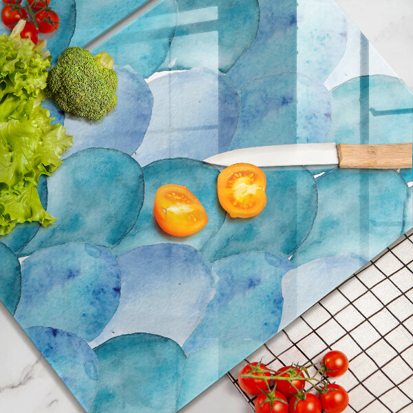 Protector pared cocina Escamas de acuarela