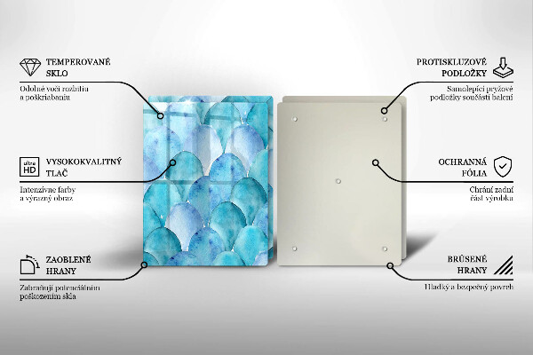 Protector pared cocina Escamas de acuarela