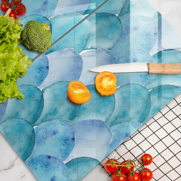 Protector pared cocina Escamas de acuarela