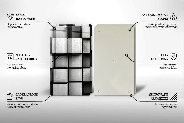 Protector pared cocina Fondo de geometría 3d