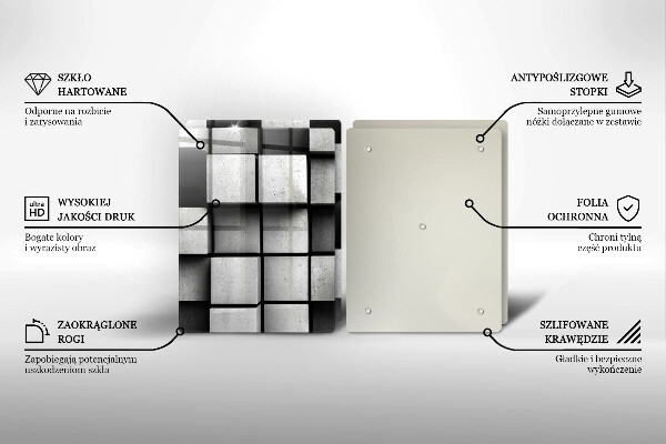 Protector pared cocina Fondo de geometría 3d