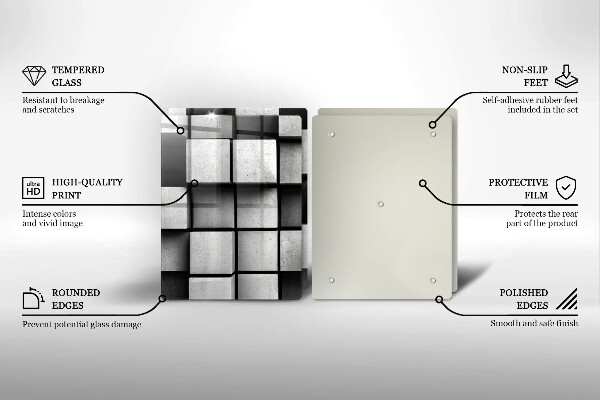 Protector pared cocina Fondo de geometría 3d