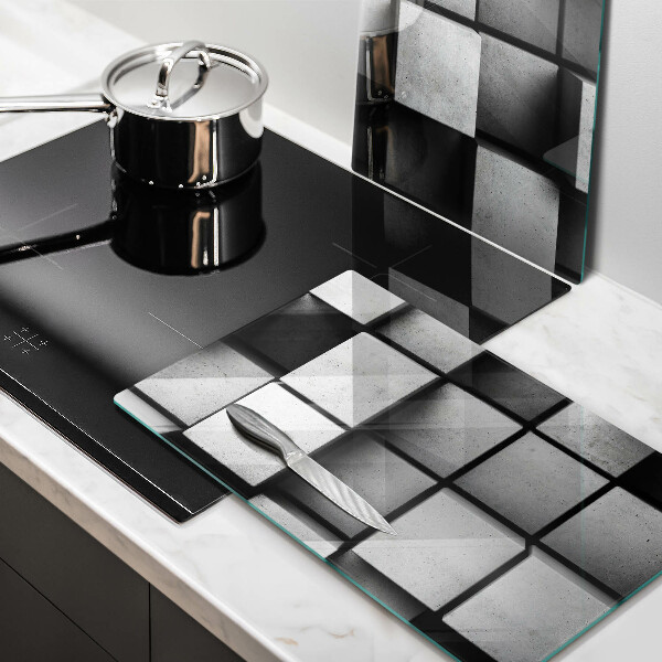 Protector pared cocina Fondo de geometría 3d