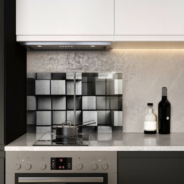 Protector pared cocina Fondo de geometría 3d