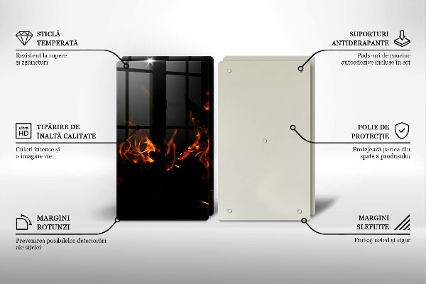 Protector pared cocina Enciende una llama viva