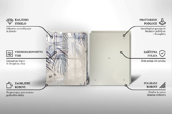 Protector pared cocina Hojas sutiles