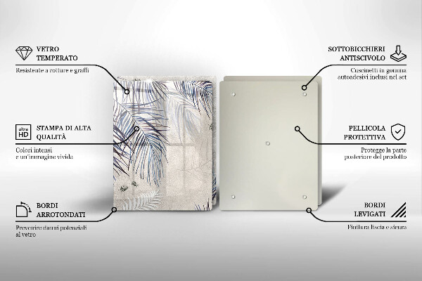 Protector pared cocina Hojas sutiles