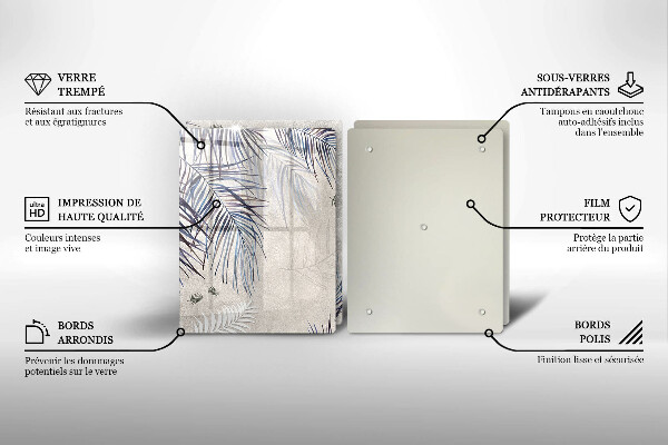 Protector pared cocina Hojas sutiles