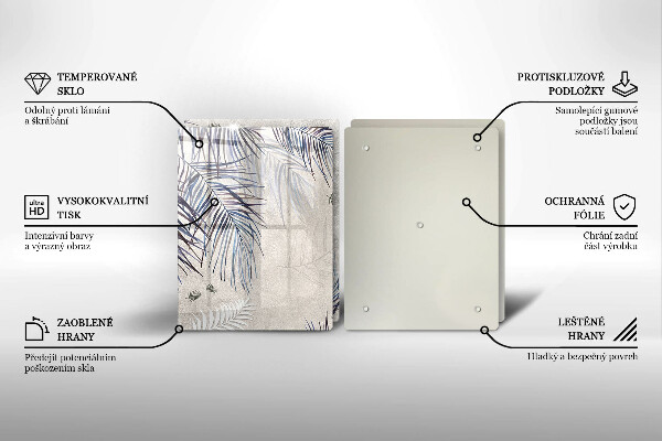 Protector pared cocina Hojas sutiles