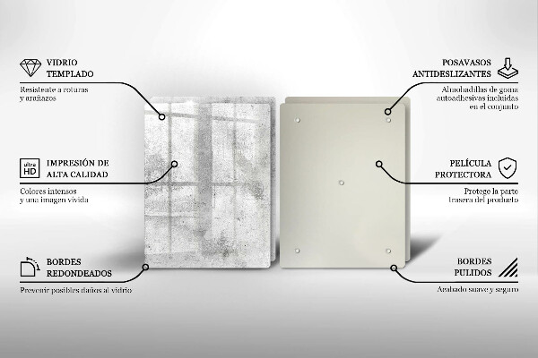 Protector pared cocina Textura de hormigón