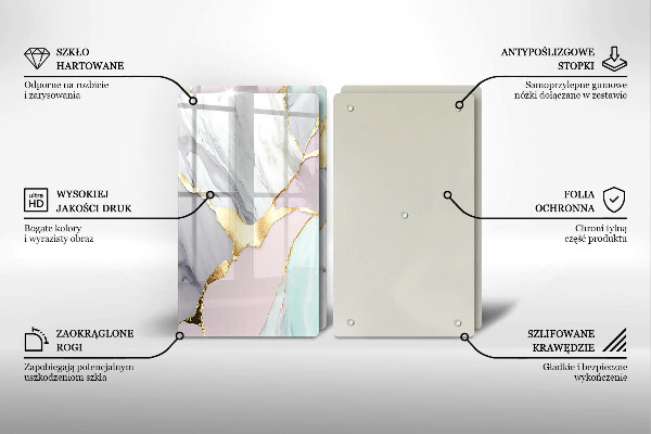 Protector pared cocina Mármol pastel