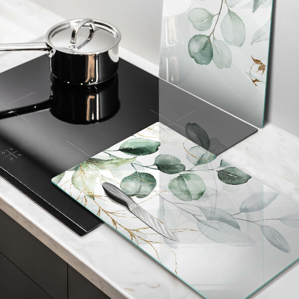 Protector pared cocina Plantas pintadas