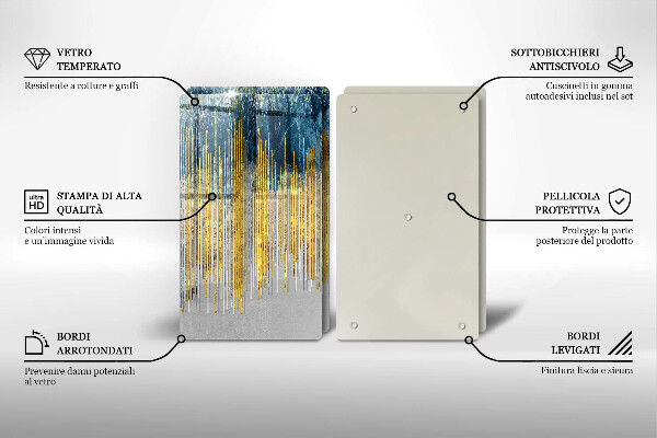 Protector pared cocina Abstracción del diseñador