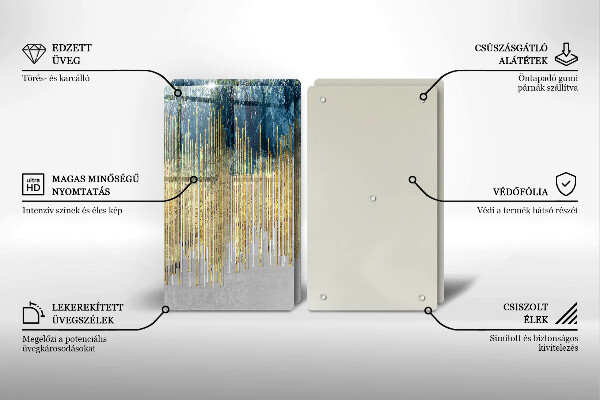 Protector pared cocina Abstracción del diseñador