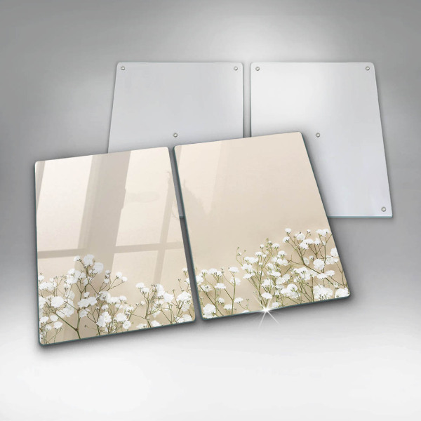 Protector pared cocina Flores boho de yeso