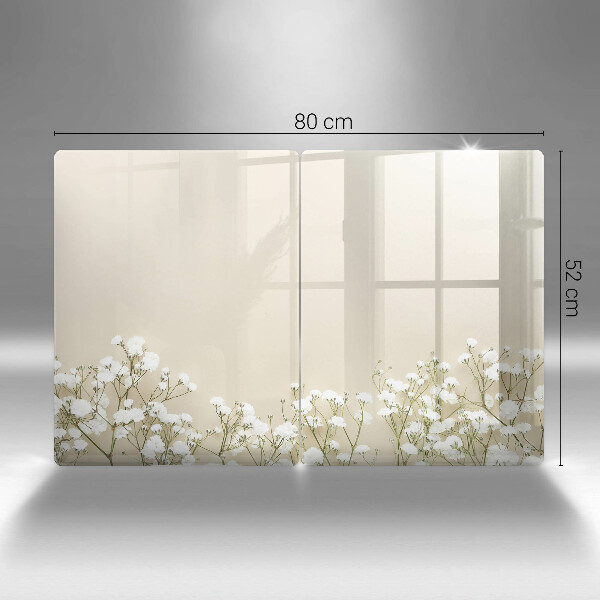 Protector pared cocina Flores boho de yeso