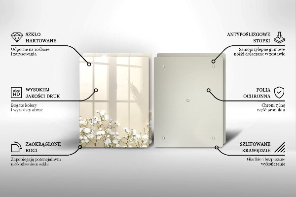 Protector pared cocina Flores boho de yeso