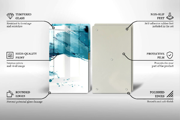 Protector pared cocina Manchas azules